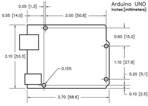 arduino uno hole dimensions|UNO R3 .